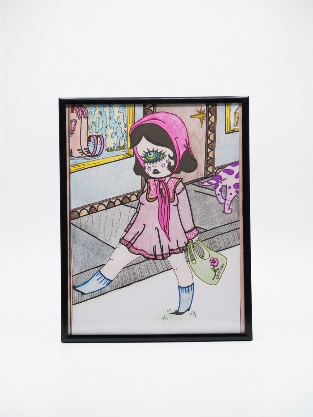 🛍️ {PRICE FIRM} Valfré Surrealist Pop Art A Day in the City Art Print ~ 11x8”